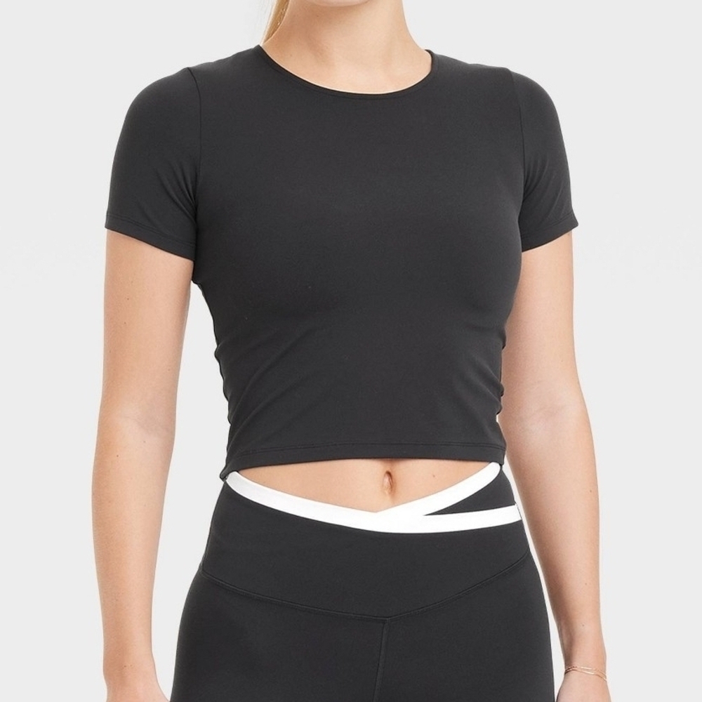 Wild Fable Black Crop Top